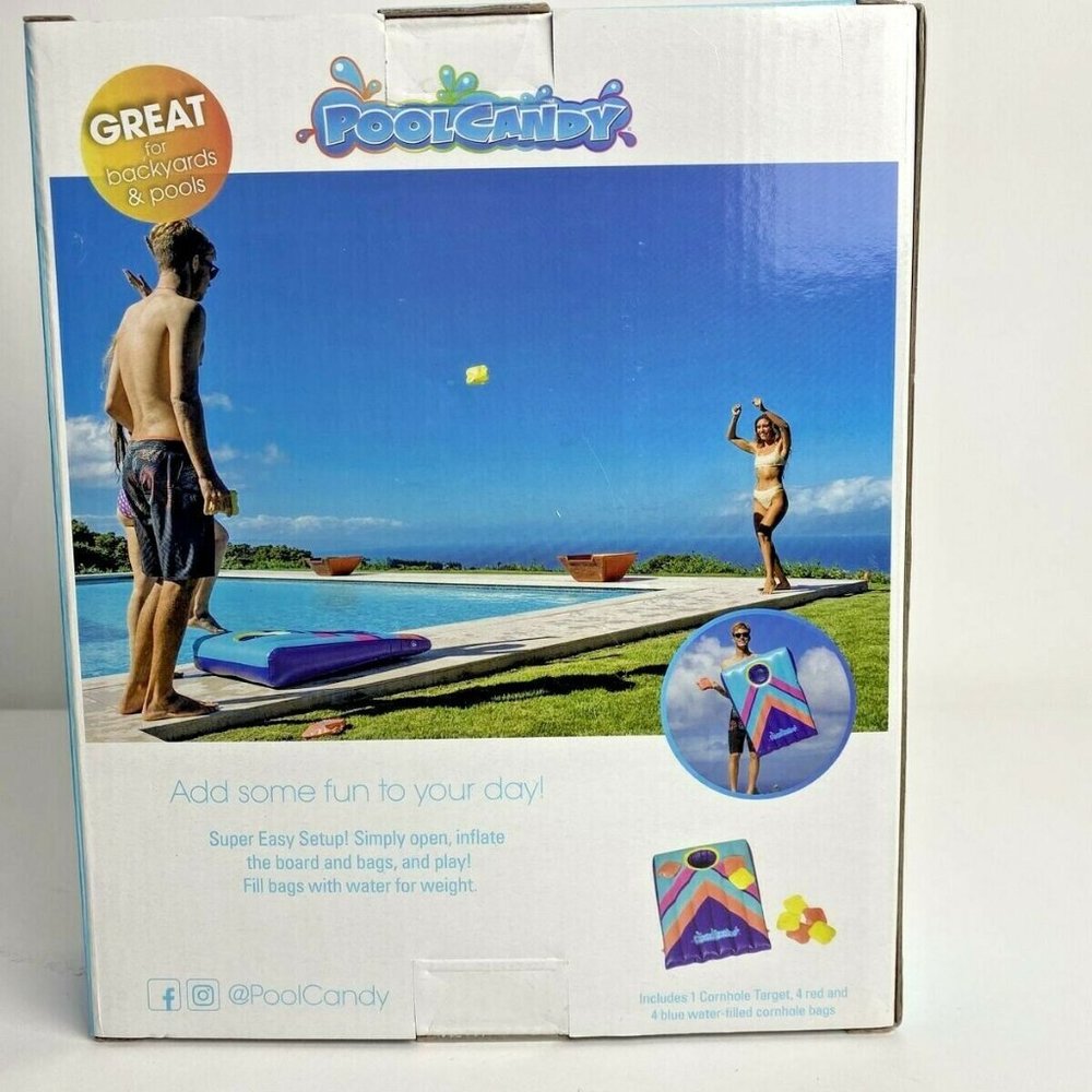PoolCandy Floating Inflatable Cornhole Toss -Multicolor- - Picture 6 of 7